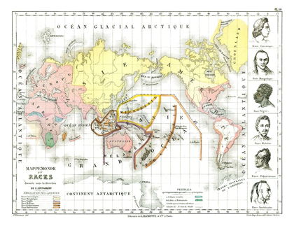 Picture of WORLD RACES - CORTAMBERT 1880