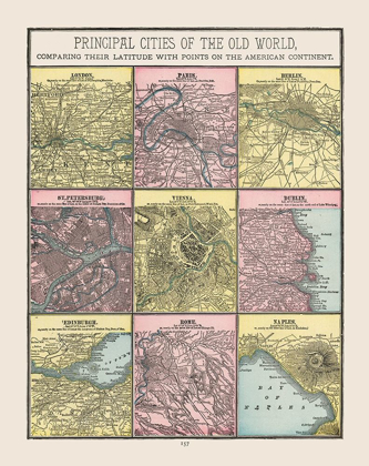 Picture of CITIES OF WORLD - CRAM 1892