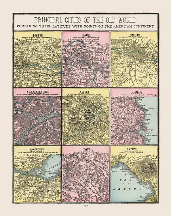 Picture of CITIES OF WORLD - CRAM 1892