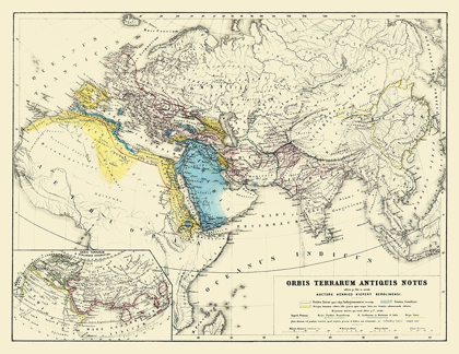 Picture of WORLD AS KNOWN TO ANCIENTS - KIEPERT 1903