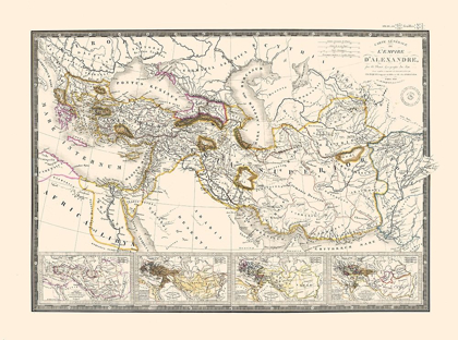 Picture of ALEXANDER GREAT EMPIRE EUROPE ASIA - BRUE 1840