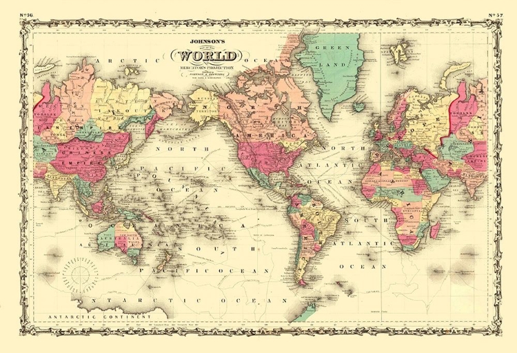 Picture of MERCATOR PROJECTION - JOHNSON