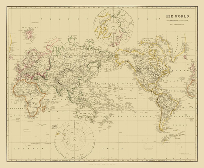 Picture of MERCATOR PROJECTION - ARROWSMITH 1835