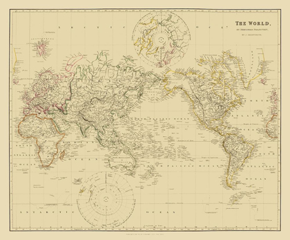 Picture of MERCATOR PROJECTION - ARROWSMITH 1835