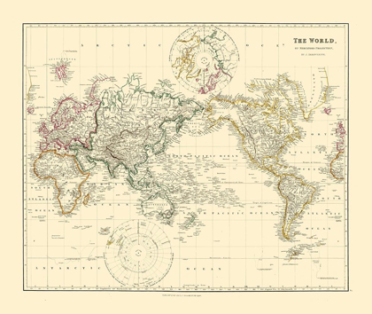 Picture of MERCATOR PROJECTION - ARROWSMITH 1844