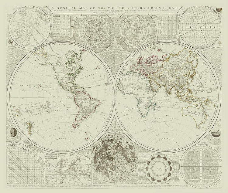 Picture of TERRAQUEOUS GLOBE - SAYER 1787