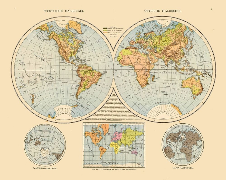 Picture of EASTERN WESTERN HEMISPHERES