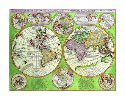 Picture of WORLD CONTINENTS - CORONELLI 1742