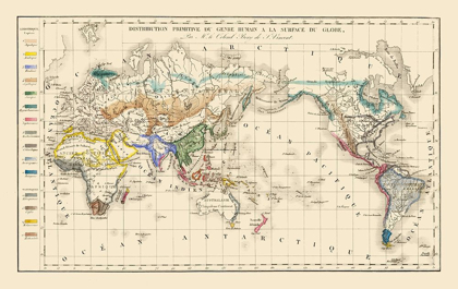 Picture of DISTRIBUTION OF PEOPLE GLOBE - VINCENT