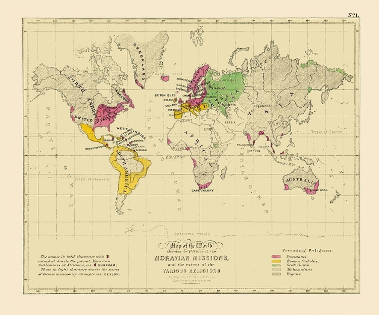 Picture of MORAVIAN MISSIONS VARIOUS RELIGIONS