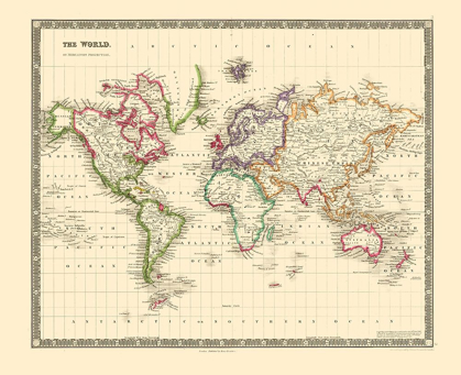 Picture of MERCATOR PROJECTION - TEESDALE 1840