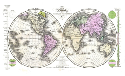 Picture of GLOBULAR PROJECTION - ROBINSON 1829