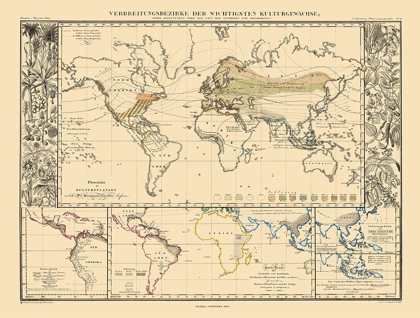 Picture of WORLD MAIN CROPS - PERTHES 1859