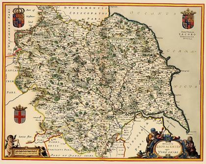 Picture of YORKSHIRE COUNTY ENGLAND - JANSSON 1645