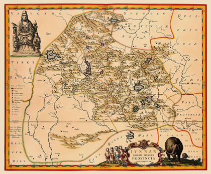 Picture of YUNNAN PROVINCE CHINA - BLAEU 1655