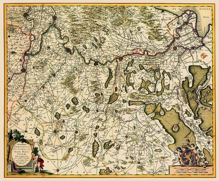 Picture of ZUTPHEN NETHERLANDS - VISSCHER 1681