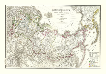 Picture of RUSSIAN EMPIRE EUROPE ASIA AMERICA - WEIMER 1855