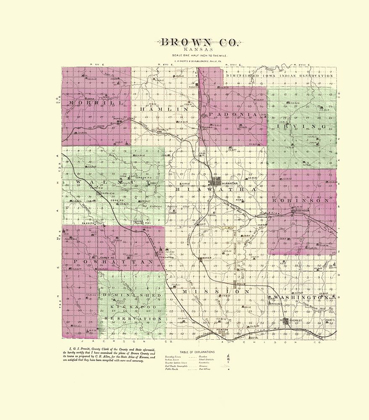 Picture of BROWN KANSAS - EVERTS 1887