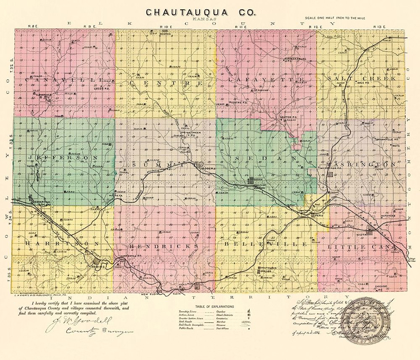 Picture of CHAUTAUQUA KANSAS - EVERTS 1887
