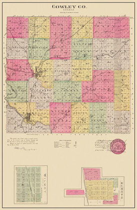 Picture of COWLEY KANSAS - EVERTS 1887