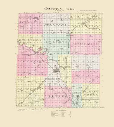 Picture of COFFEY KANSAS - EVERTS 1887
