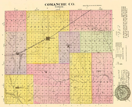 Picture of COMANCHE KANSAS - EVERTS 1887