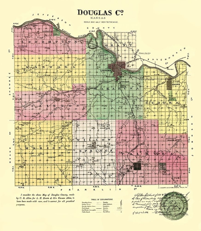 Picture of DONIPHAN KANSAS - EVERTS 1887