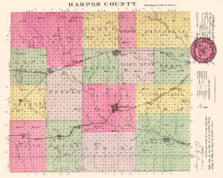 Picture of HARPER KANSAS - EVERTS 1887