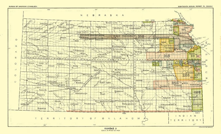 Picture of KANSAS - HOEN 1896