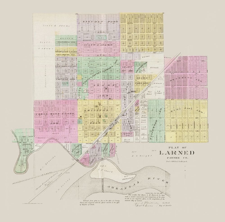 Picture of LARNED KANSAS - EVERTS 1887