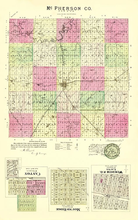 Picture of MCPHERSON KANSAS - EVERTS 1887