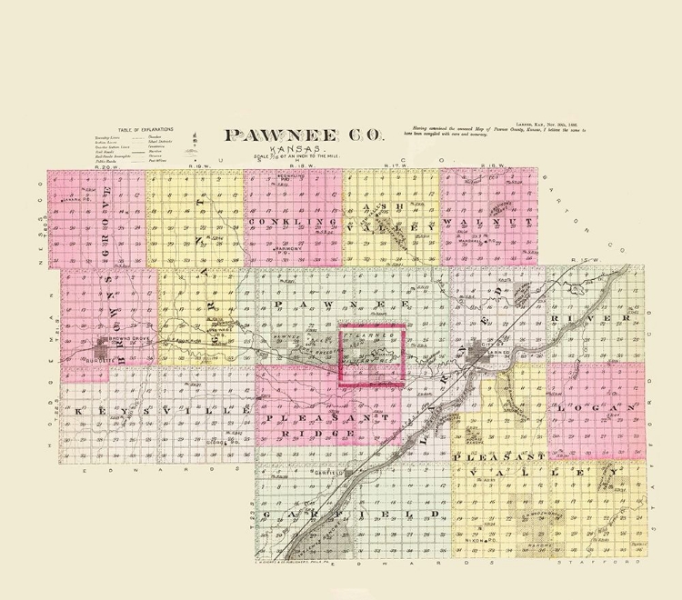 Picture of PAWNEE KANSAS - EVERTS 1887