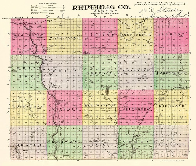 Picture of REPUBLIC KANSAS - EVERTS 1887