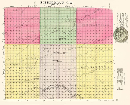 Picture of SHERMAN KANSAS - EVERTS 1887