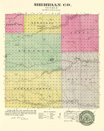 Picture of SHERIDAN KANSAS - EVERTS 1887