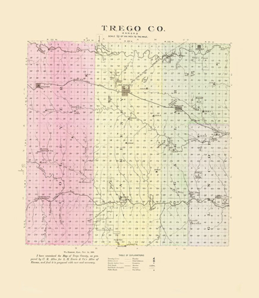 Picture of TREGO KANSAS - EVERTS 1887