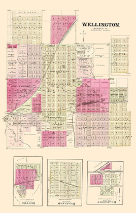 Picture of WELLINGTON KANSAS LANDOWNER - EVERTS 1887