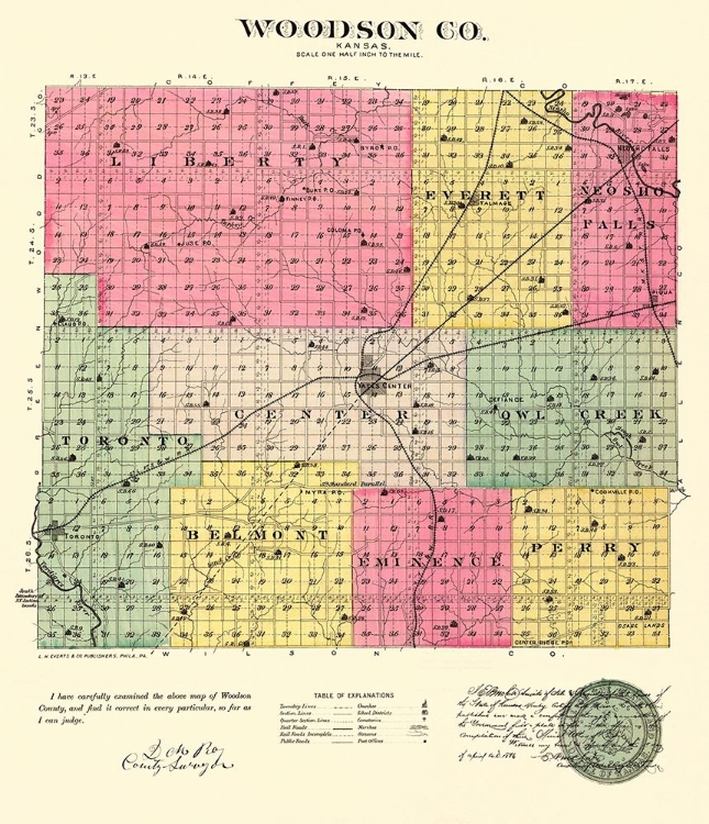 Picture of WOODSON KANSAS - EVERTS 1887