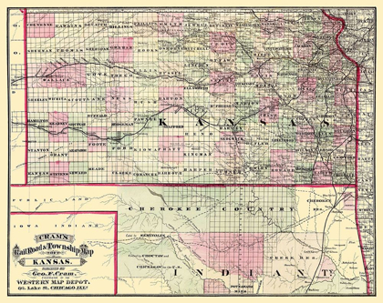 Picture of KANSAS - CRAM 1875