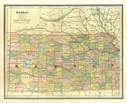 Picture of KANSAS - CRAM 1886