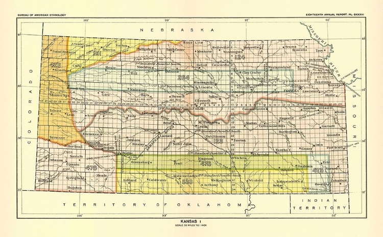 Picture of KANSAS - BUREAU OF AMERICAN ETHNOLOGY 1896