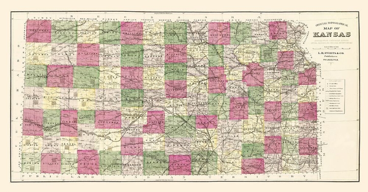 Picture of KANSAS - EVERTS 1887