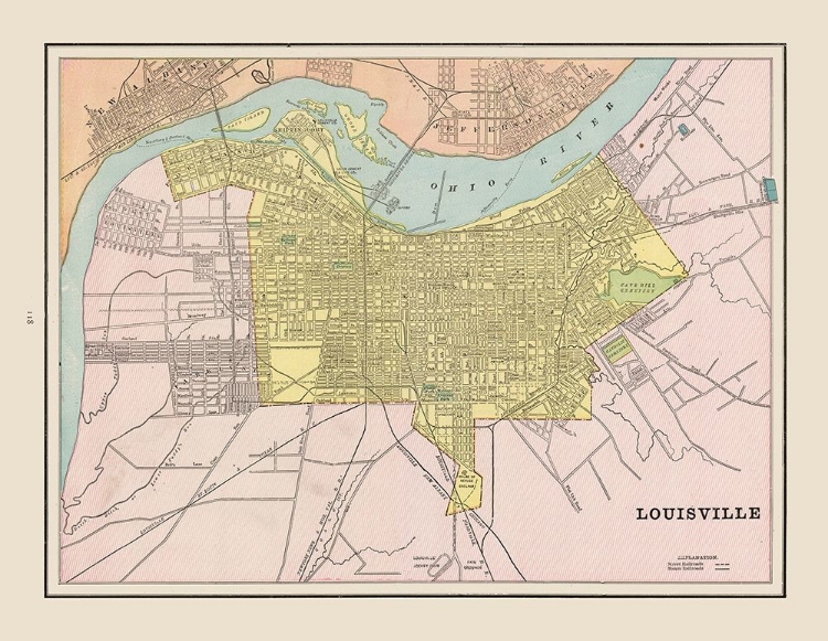 Picture of LOUISVILLE  KENTUCKY - CRAM 1892