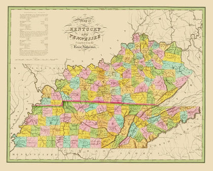 Picture of KENTUCKY, TENNESSEE - FINLEY 1839