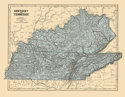 Picture of KENTUCKY, TENNESSEE - MORSE 1845