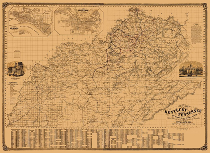 Picture of KENTUCKY, TENNESSEE - CAMPBELL 1861