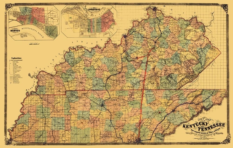 Picture of KENTUCKY, TENNESSEE - MIDDLETON 1861