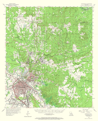 Picture of ALEXANDRIA LOUISIANA QUAD - USGS 1957