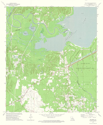 Picture of HOLLOWAY LOUISIANA QUAD - USGS 1972