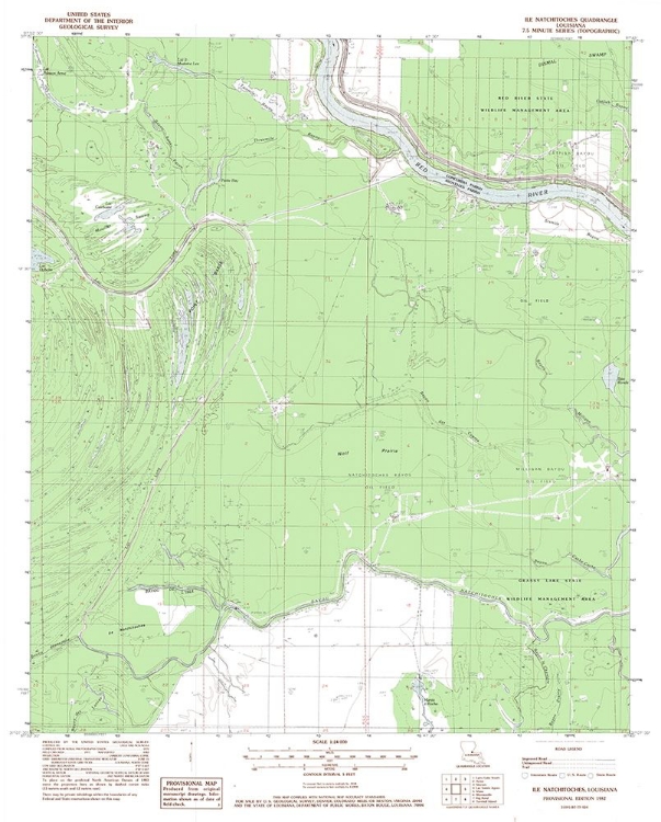 Picture of ILE NATCHITOCHES LOUISIANA QUAD - USGS 1982